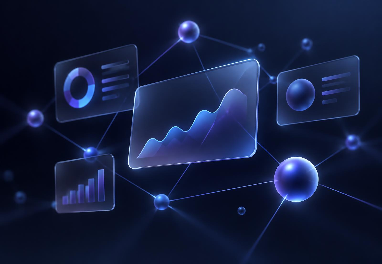 Connected Thinknoa dashboards visualized as glowing nodes